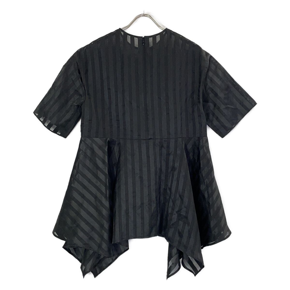 ADORE アドーア 531-3210614 23年製 ﾌﾞﾗｯｸ ｵｰｶﾞﾝｻﾞｽﾄﾗｲﾌﾟﾌﾞﾗｳｽ 38