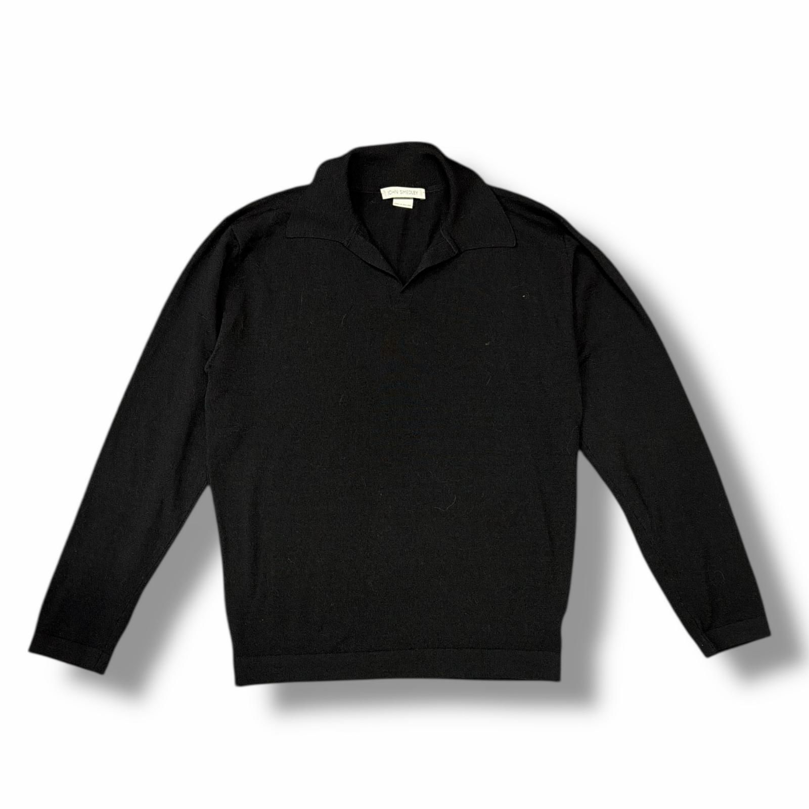 国内正規 JOHN SMEDLEY スキッパー ニット ポロシャツ L/S 長袖
