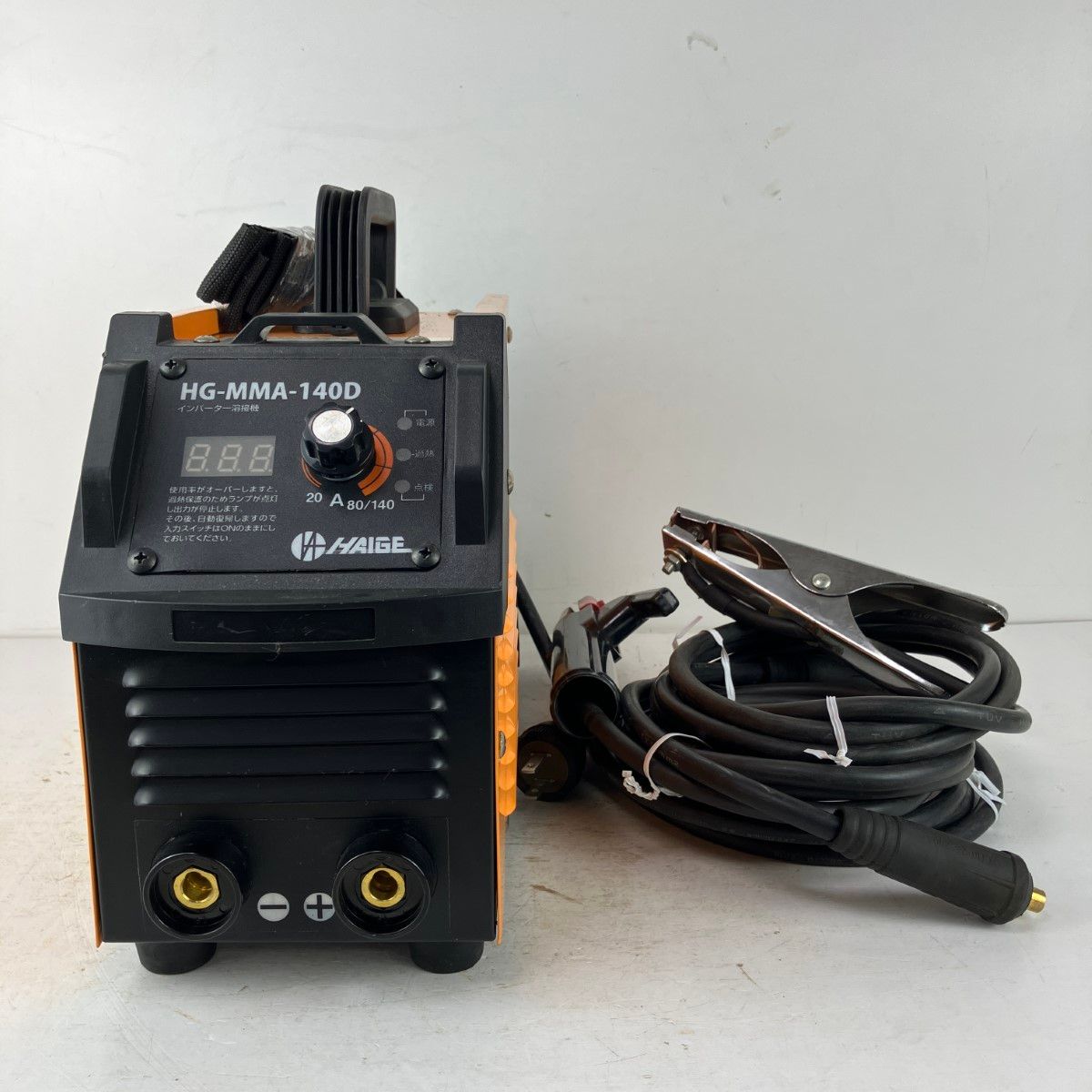 ЗЗHAIGE ハイガー 100v/200v インバーター溶接機 HG-MMA-140D オレンジ 