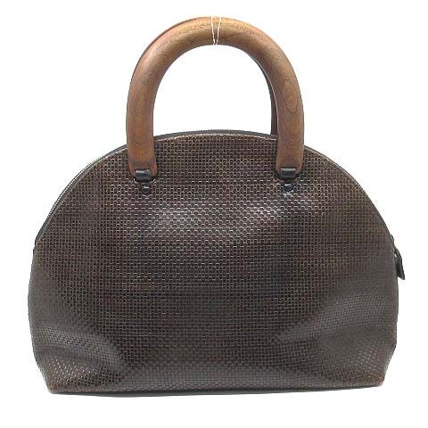 ヨーガンレール JURGEN LEHL ウッドハンドル メッシュ レザー