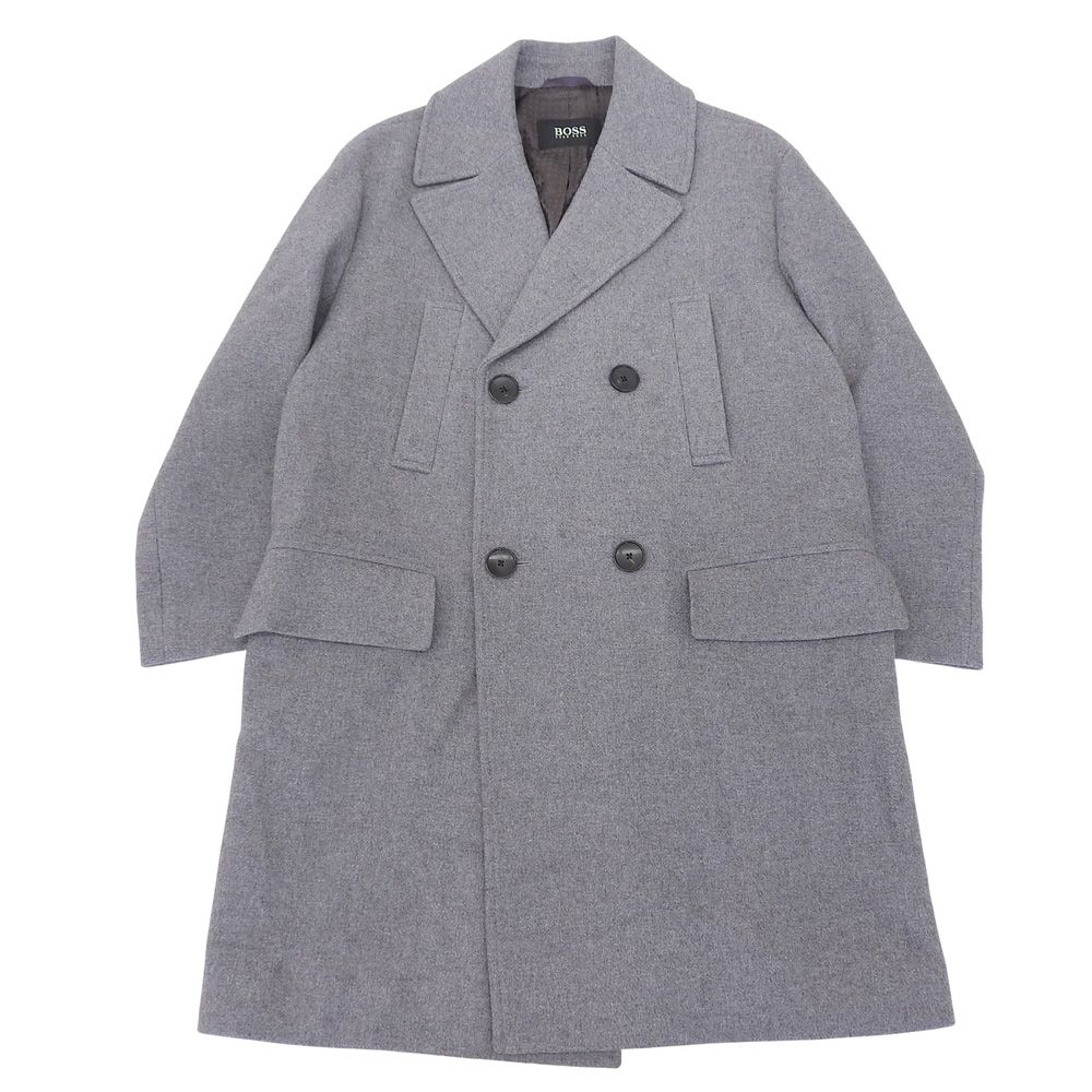 HUGO BOSS ヒューゴボス 美品 チェスターコート ウール アウター