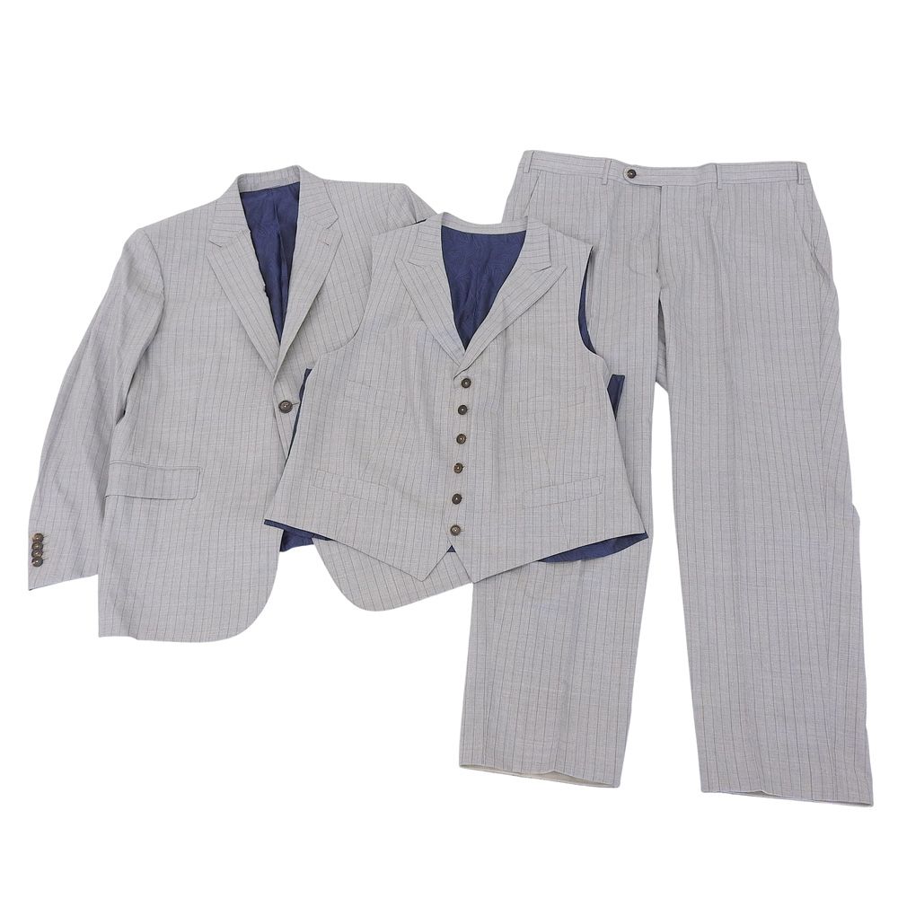 Ermenegildo Zegna エルメネジルドゼニア 美品 14 MILMIL 3P スーツ