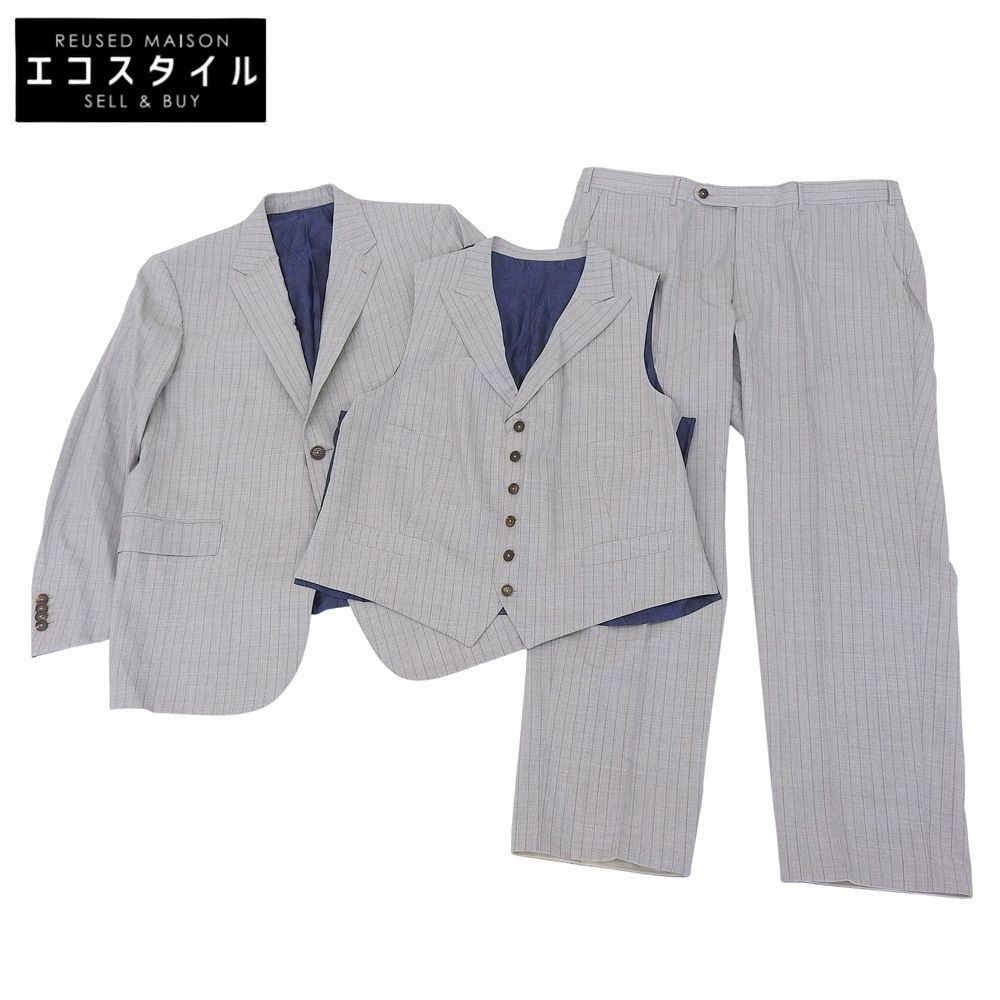 Ermenegildo Zegna エルメネジルドゼニア 美品 14 MILMIL 3P スーツ