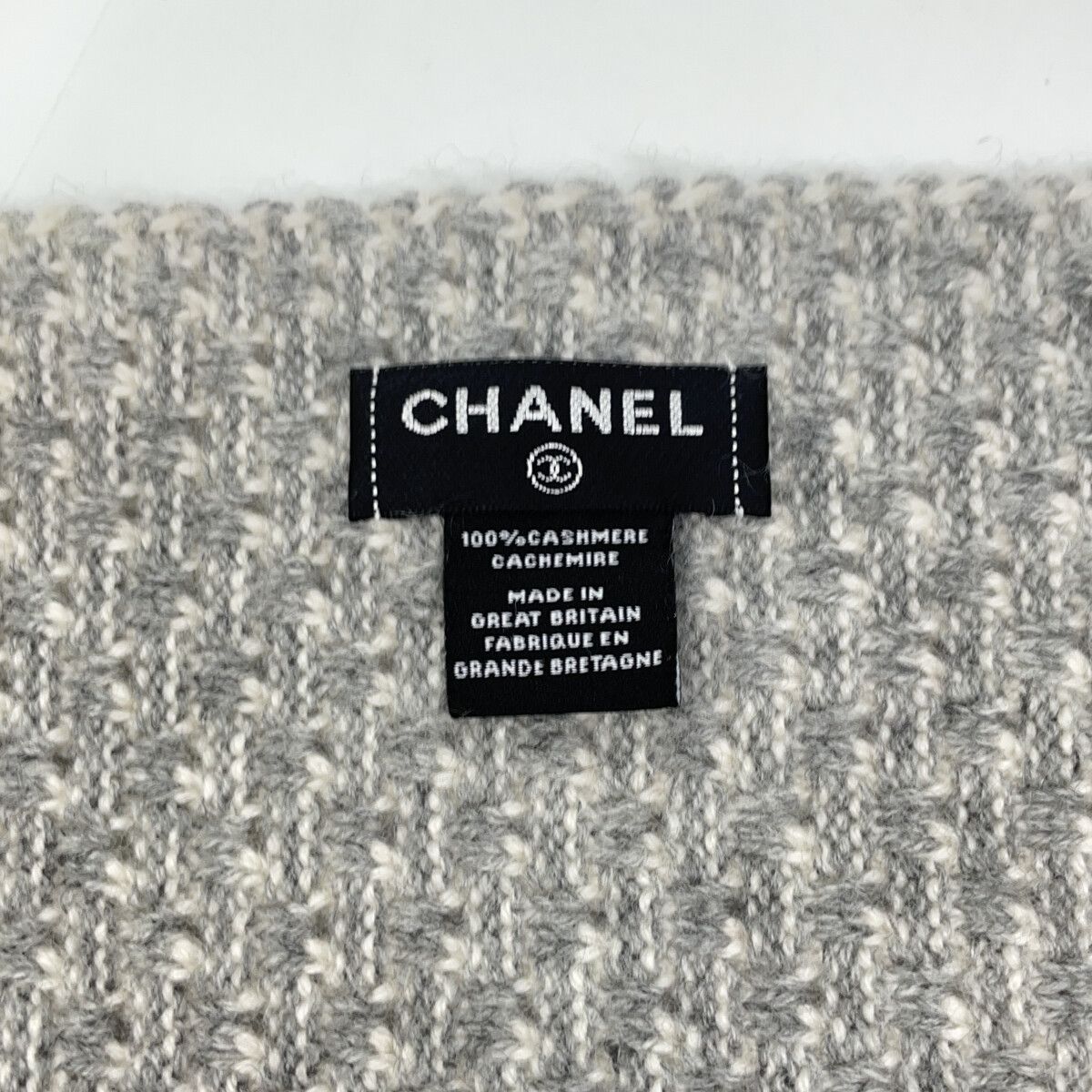 CHANEL シャネル 【美品】カシミヤ100％ ココマーク ツイード - メルカリ