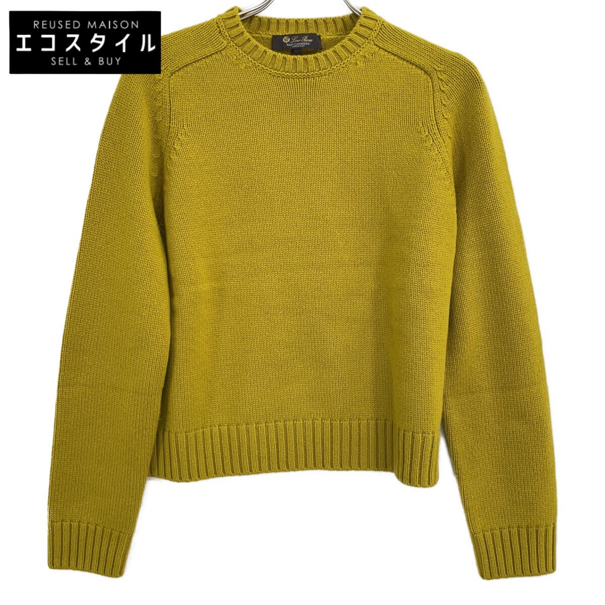 ▲ロロピアーナ カシミヤ100％ クルーネックニット Vネック くすみイエロー Loro Piana ロロピアーナ FAM0539 ｲｴﾛｰ ｶｼﾐﾔ100 ﾆｯﾄ S - メルカリ