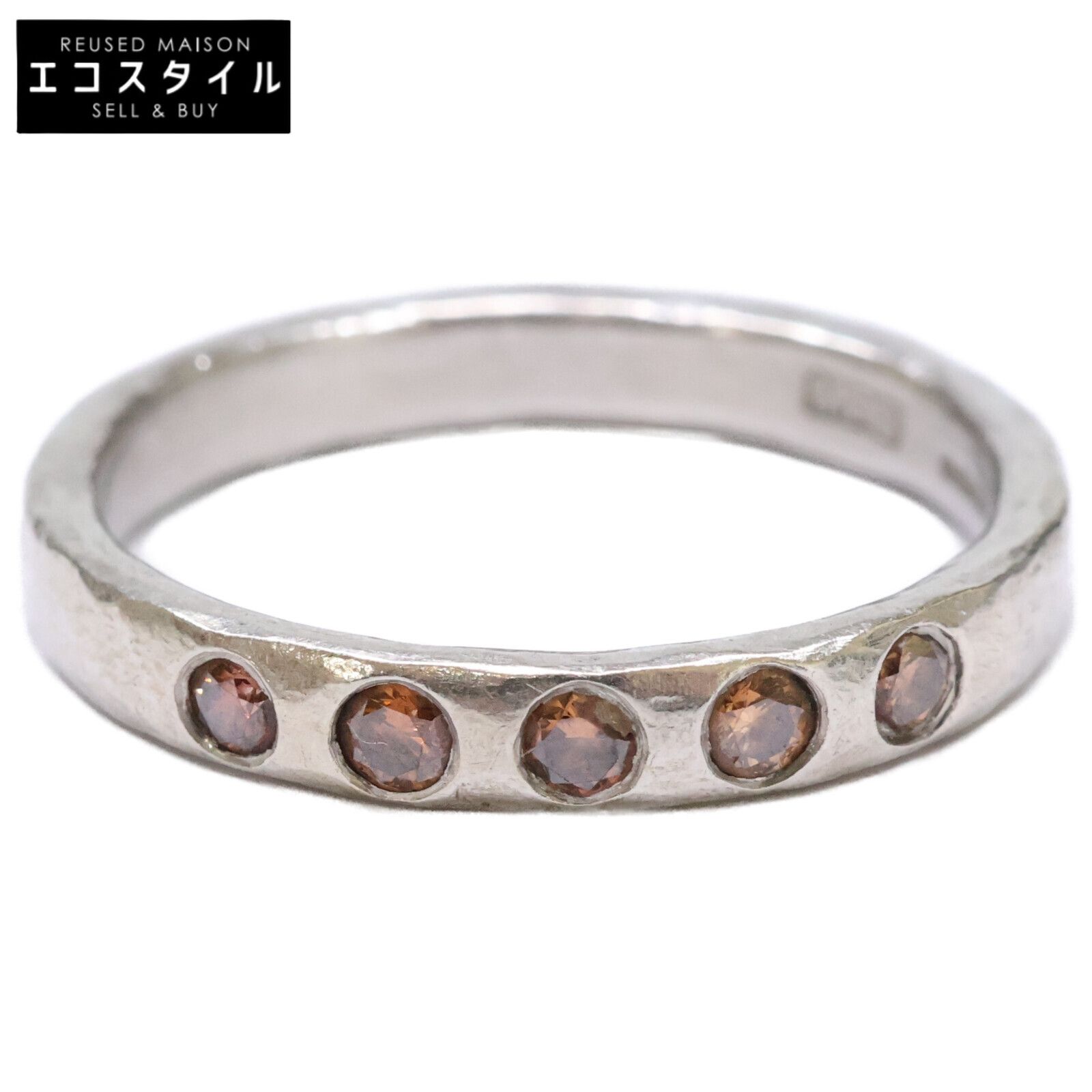 MALCOLM BETTS マルコムベッツ PT950 5Pナチュラルカラーダイヤモンド