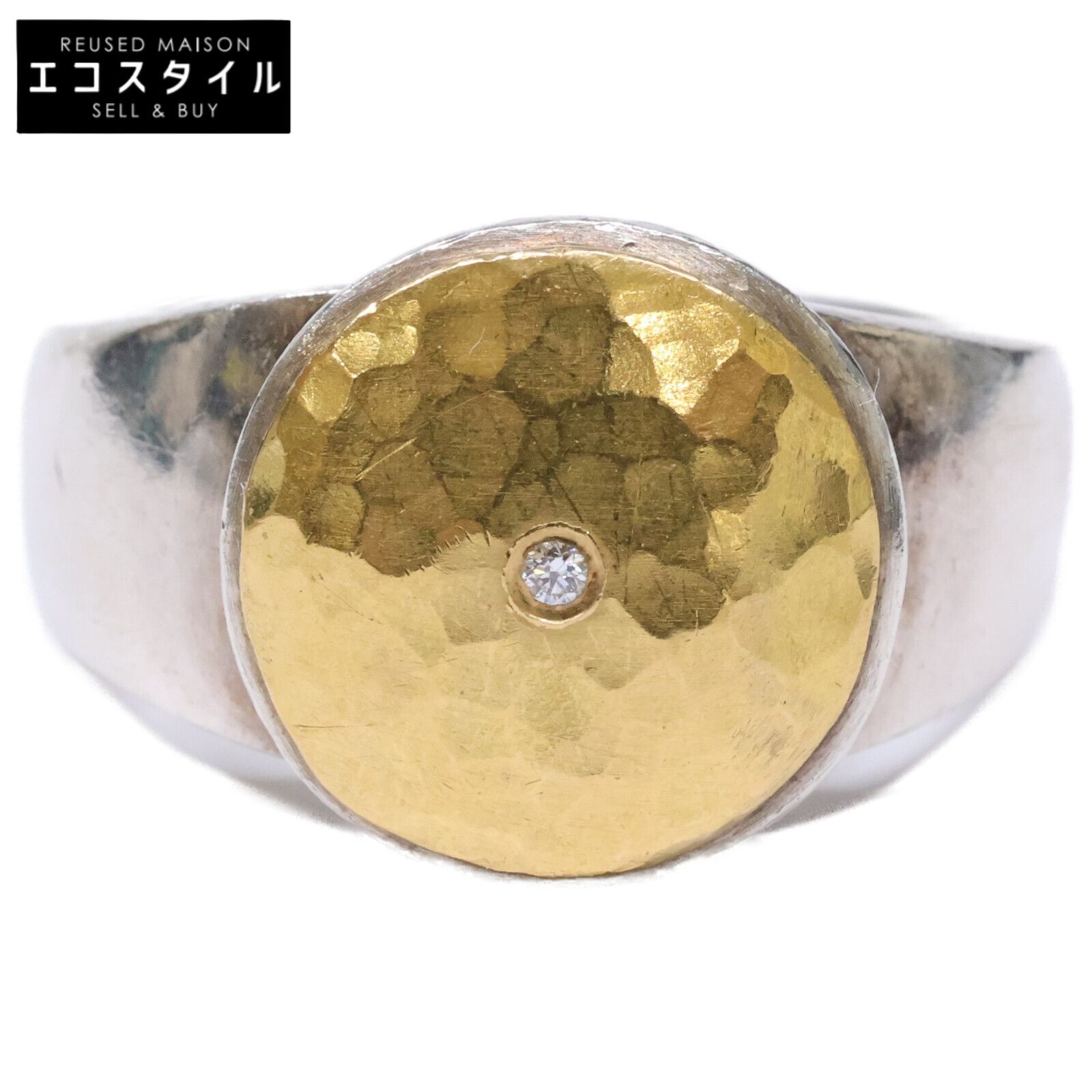 MALCOLM BETTS マルコムベッツ K22 x SV925 ワンポイントダイヤ コンビ