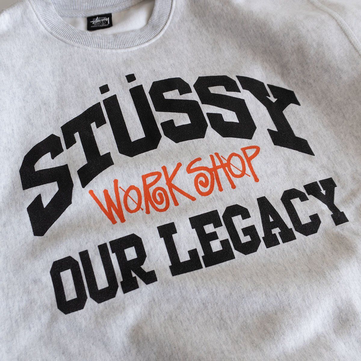 美品】STUSSY×OUR LEGACY【クルーネック スウェット】L ステューシー