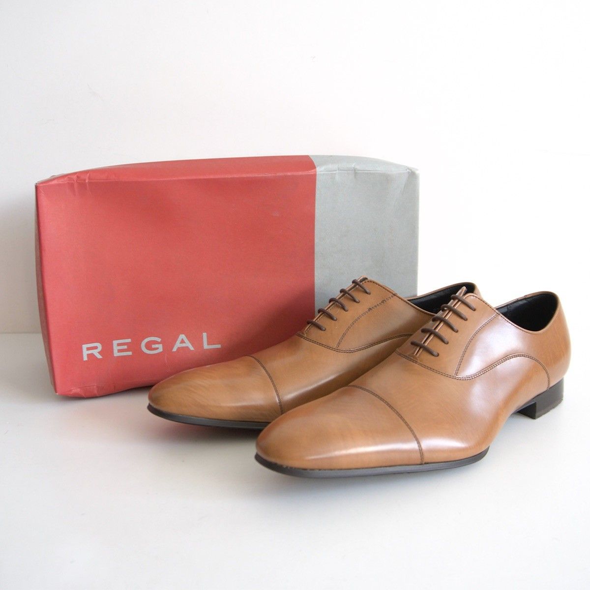 未使用品】REGAL【ストレートチップ レザーシューズ】27cm リーガル