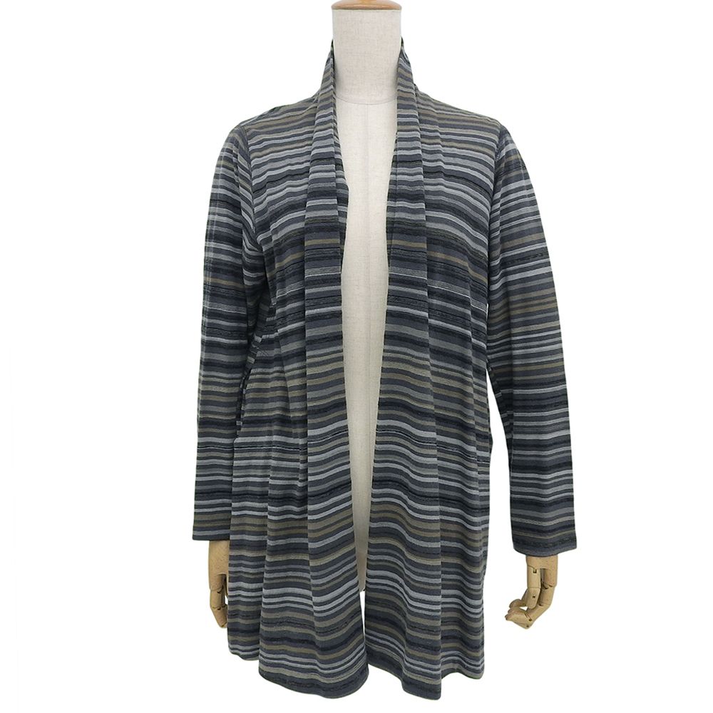 JURGEN LEHL ヨーガンレール ボーダー ウール カーディガン トップス