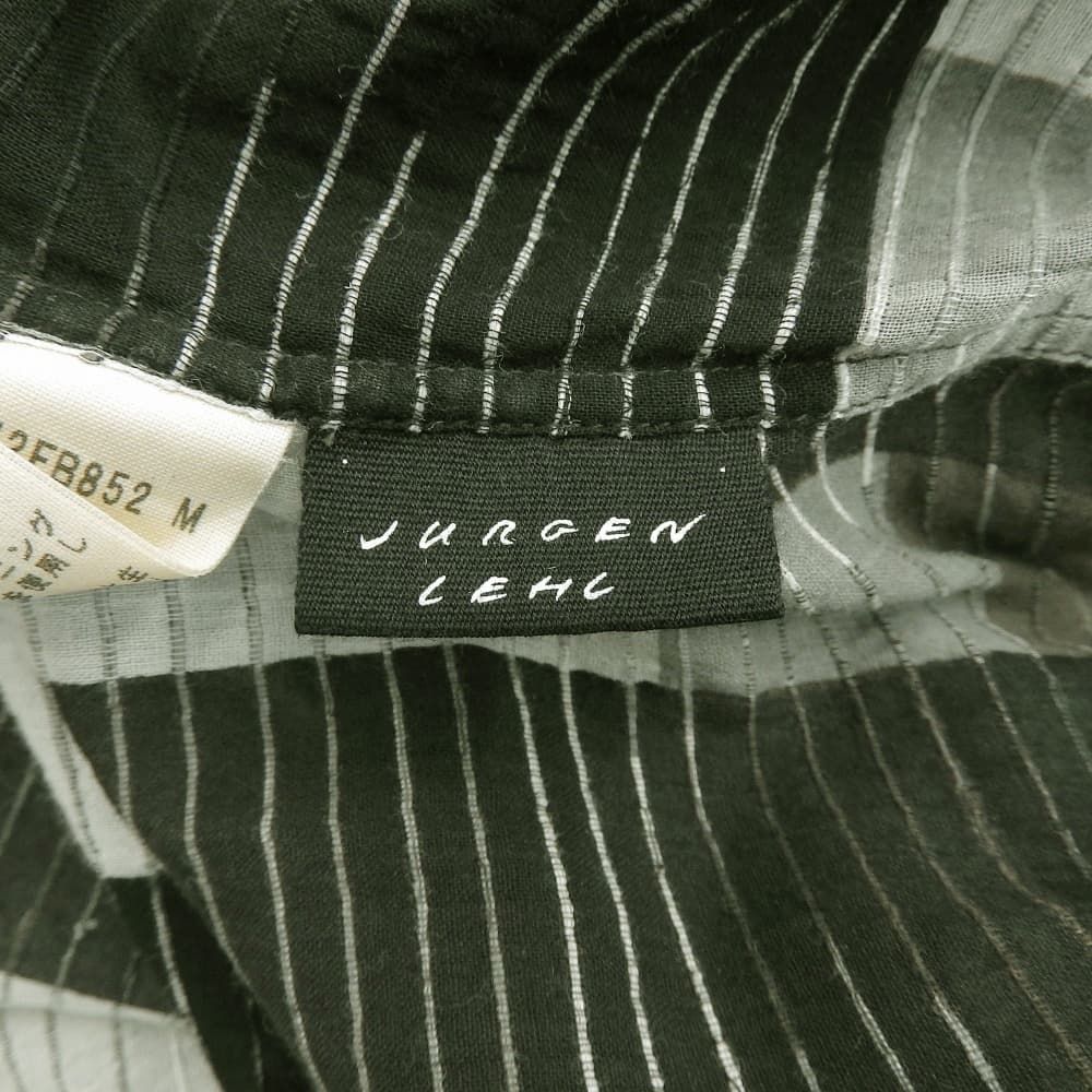 JURGEN LEHL ヨーガンレール 幾何学 チェック コットン 半袖 シャツ