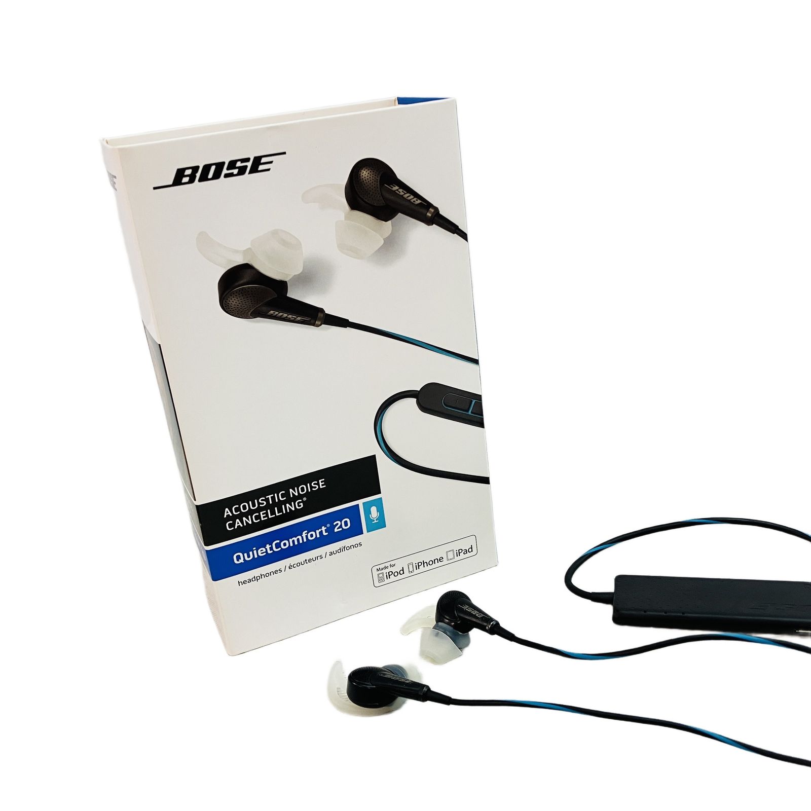 [ジャンク品] Bose QuietComfort 20 BOSE QuietComfort 20 QC20 ボーズノイズキャンセリング イヤホン 中古