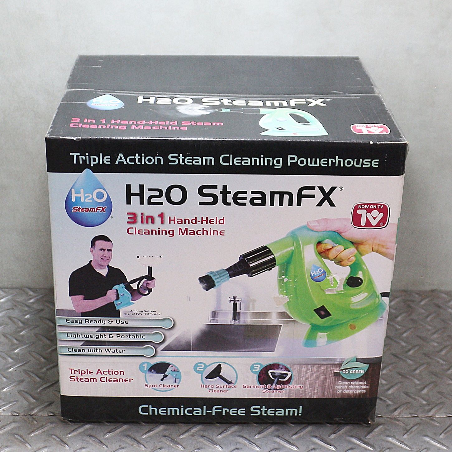 新潟発 H2O スチームFX グリーン スチーム 掃除 除菌 高温 九チーム