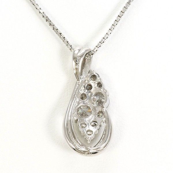 PT900 PT850 ネックレス necklace ダイヤ 0.50 カード鑑別書 総重量約