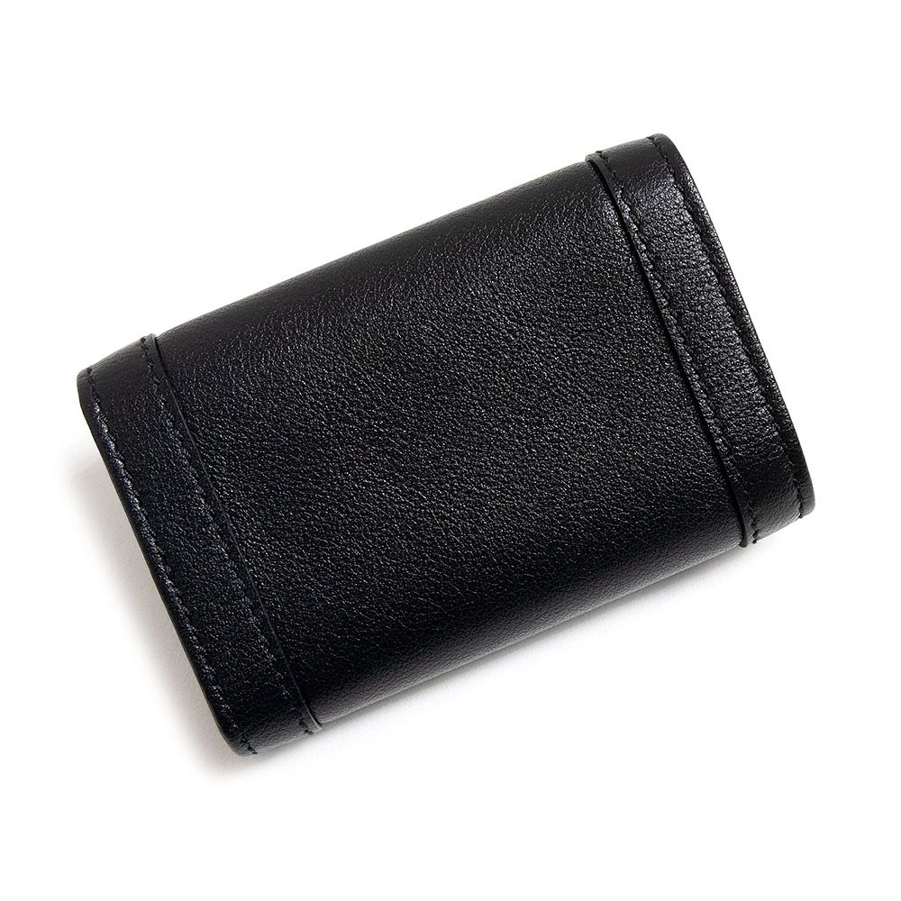 グッチ 658636 GGマーモント ダブルG バンブー レザー ブラック 6連