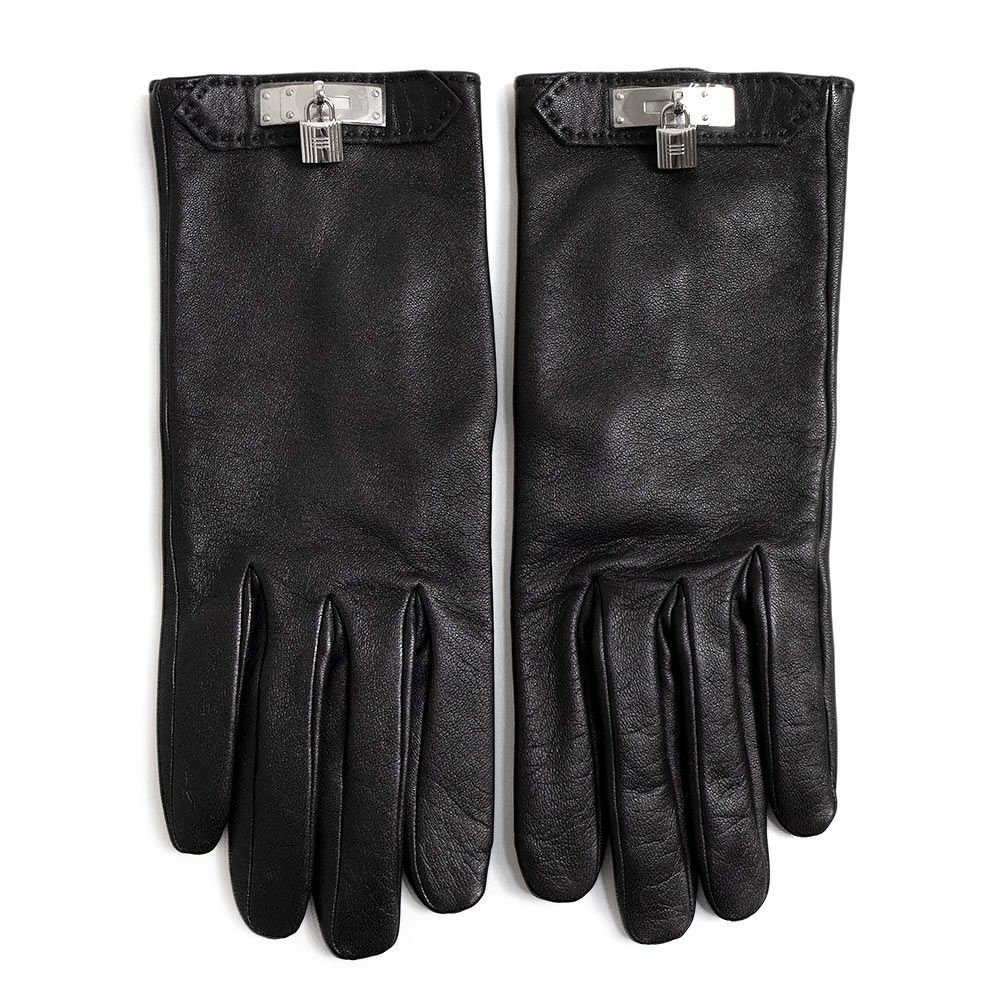 エルメス ケリー ソヤ 手袋 グローブ #7 1/2 ラムスキン レザー