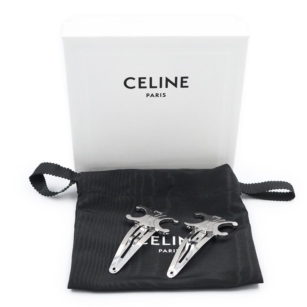 CELINE シルバー ヘアピン 2個セット CELINE - セリーヌ ヘアピン 2個