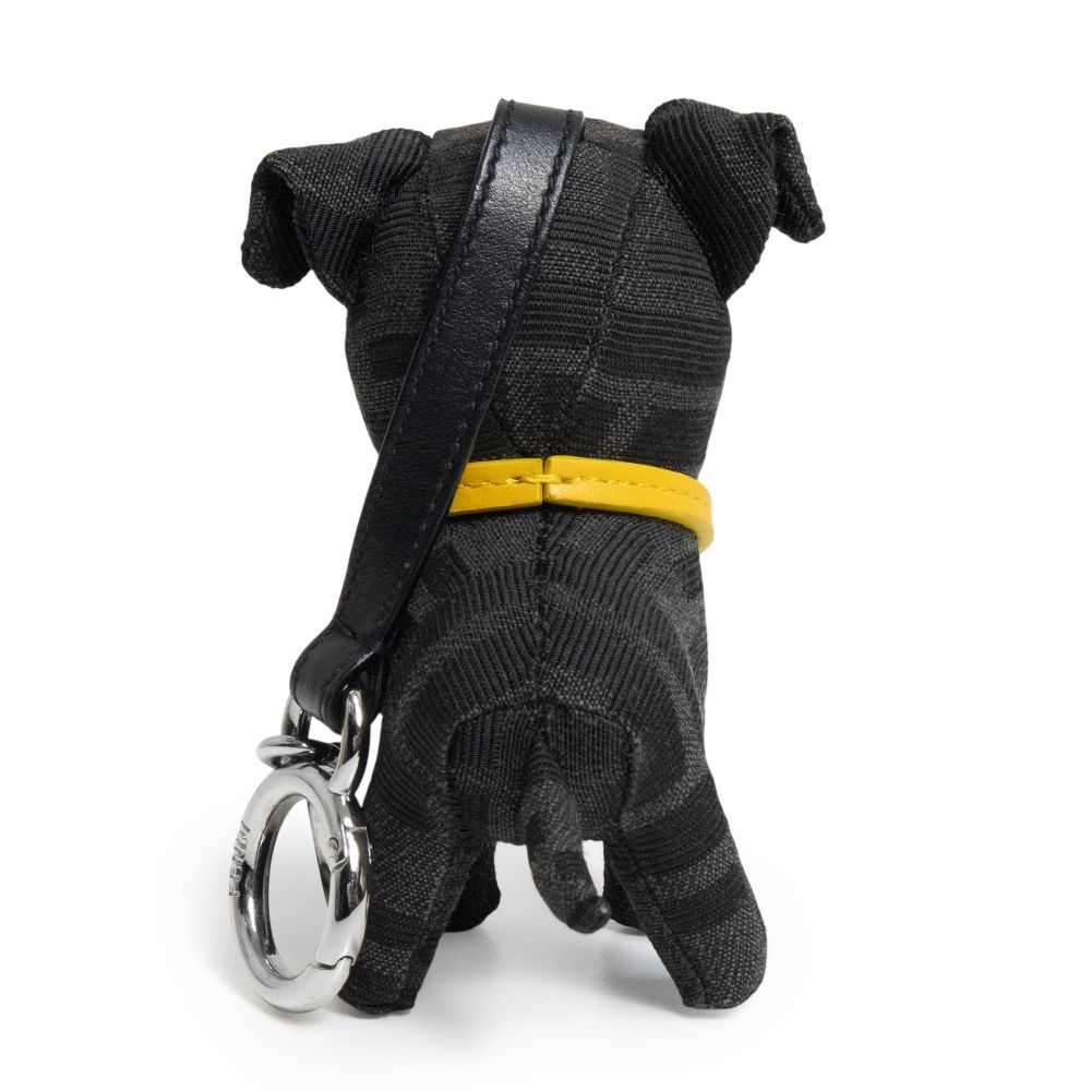 フェンディ 7AP064 ITO チャーム ドッグ 犬 ファブリック カーフスキン