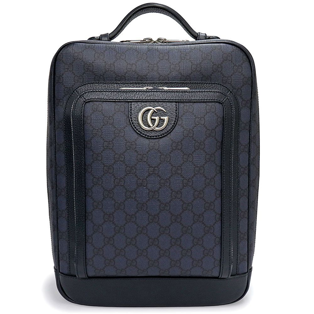 グッチ 745718 オフィディア GGスプリームキャンバス レザー ネイビー