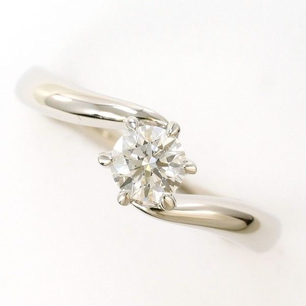 PT950 リング ring 指輪 12号 ダイヤ 0.404 VVS1 鑑定書 総重量約5.2g