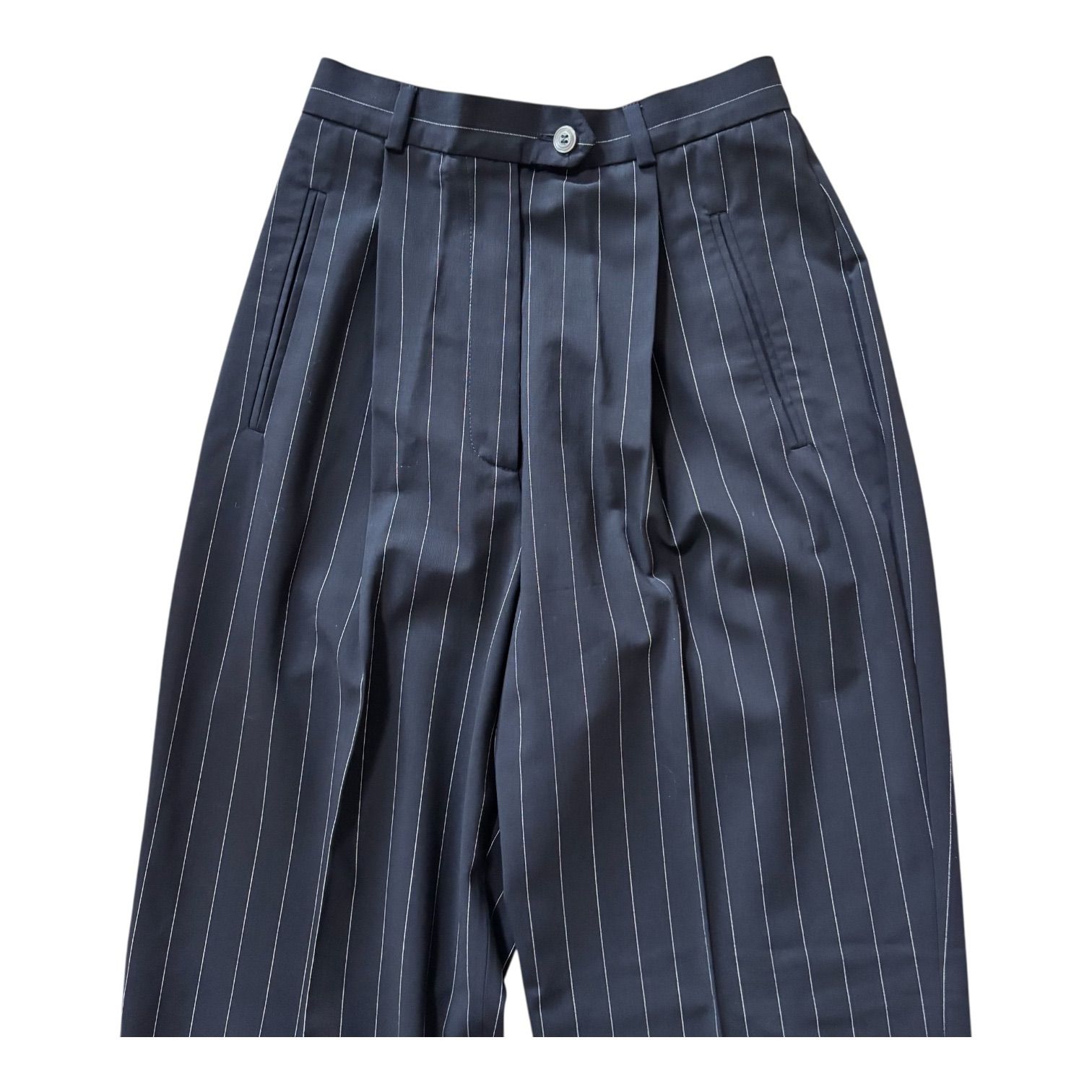 MaxMara マックスマーラ ピンストライプ パンツスーツ ブラック