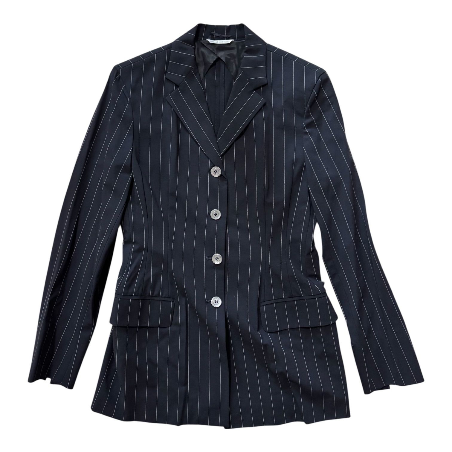 MaxMara マックスマーラ ピンストライプ パンツスーツ ブラック