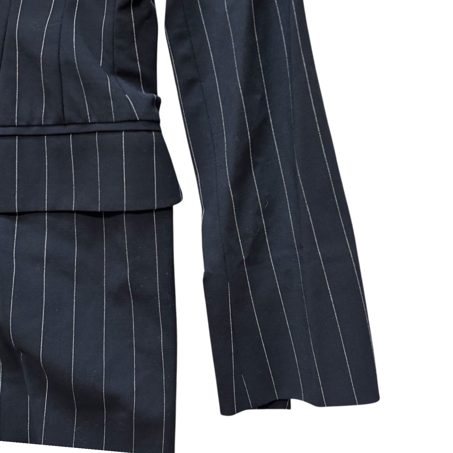 MaxMara マックスマーラ ピンストライプ パンツスーツ ブラック