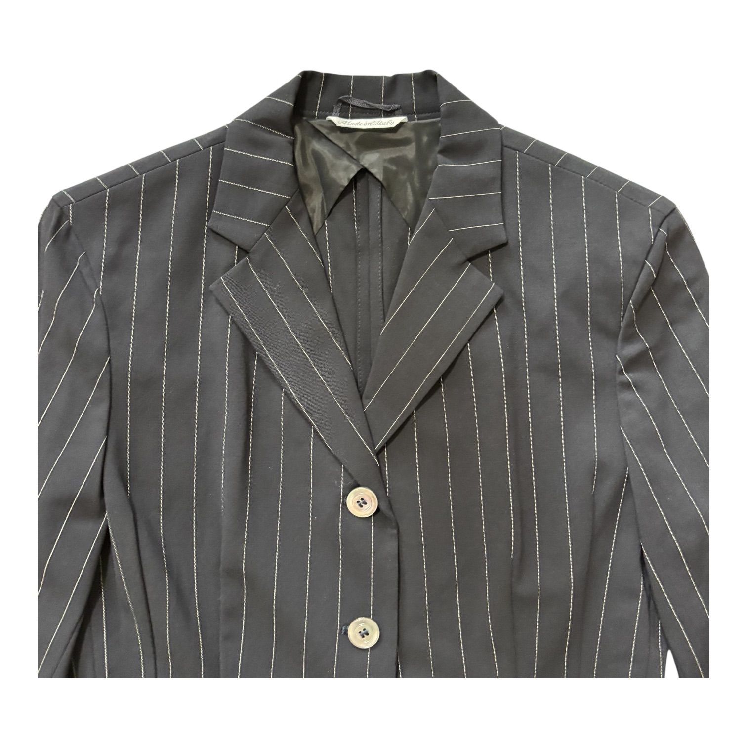 MaxMara マックスマーラ ピンストライプ パンツスーツ ブラック