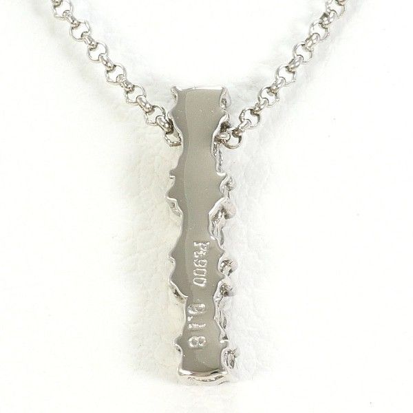 PT900 PT850 ネックレス necklace ダイヤ 0.18 総重量約2.4g 約40cm