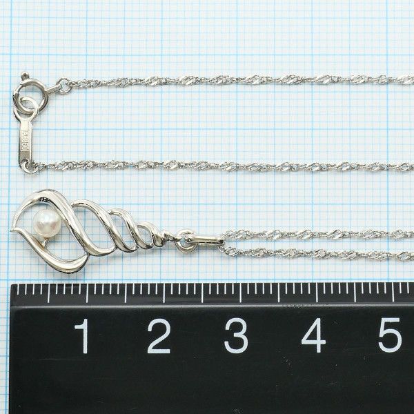 PT900 PT850 ネックレス necklace パール（真珠） 総重量約3.2g 約50cm