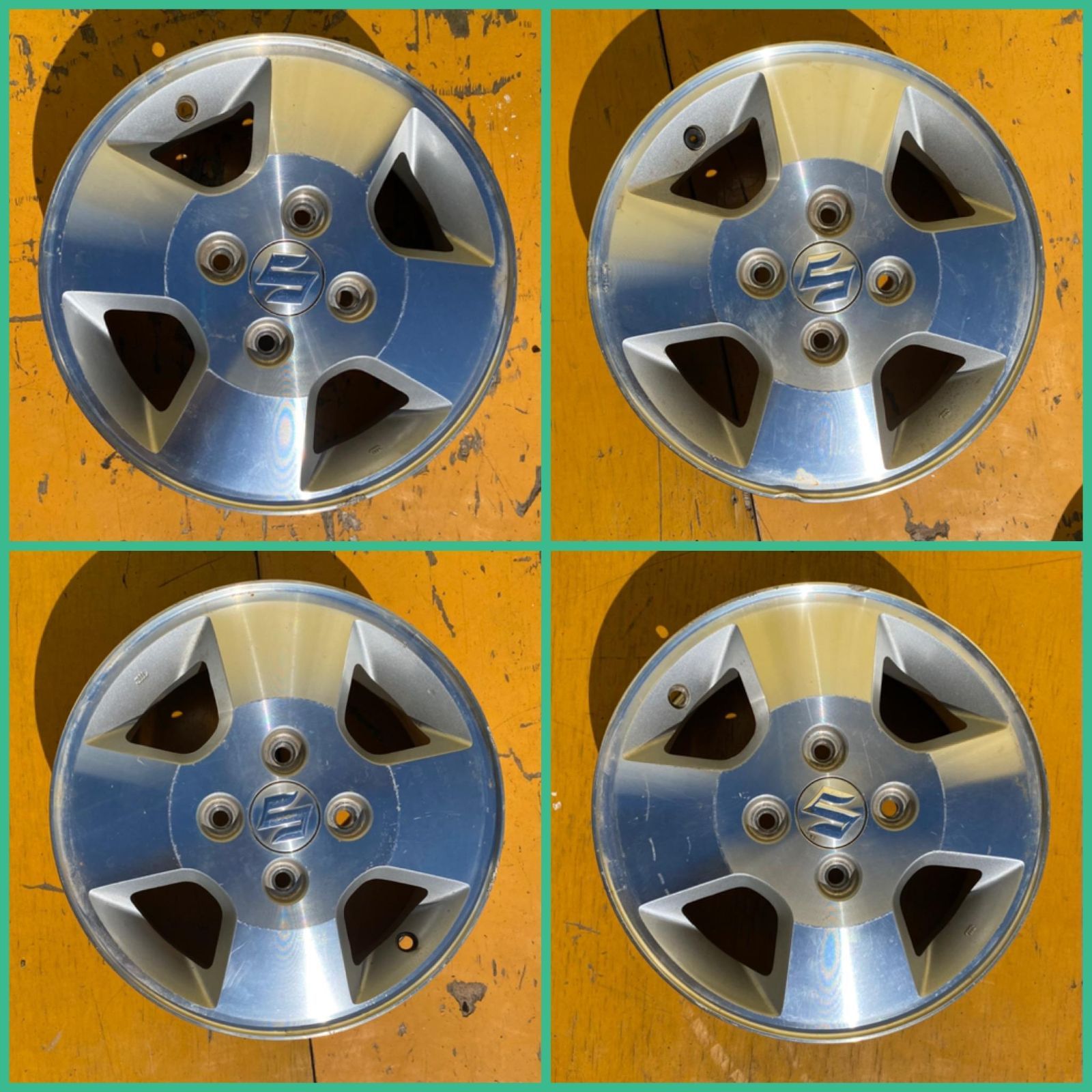 ZT-6852] 4本 4穴 SUZUKI スズキ アルミホイール 13X4.00B 45 - メルカリ
