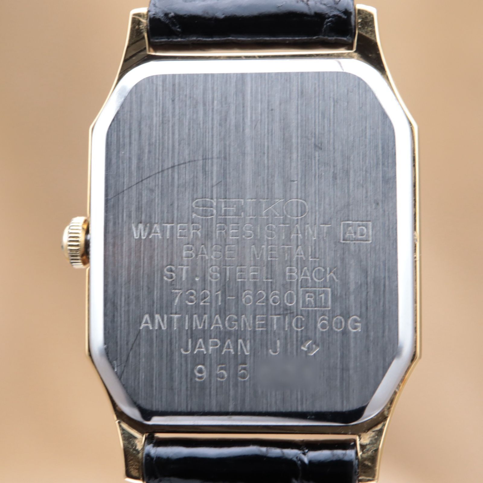 CH91 【電池交換済】SEIKO 7321-6260 セイコー オクタゴン クォーツ