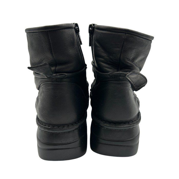 T.b センソユニコ レザー ショート ブーツ 23.5cm ブラック 靴