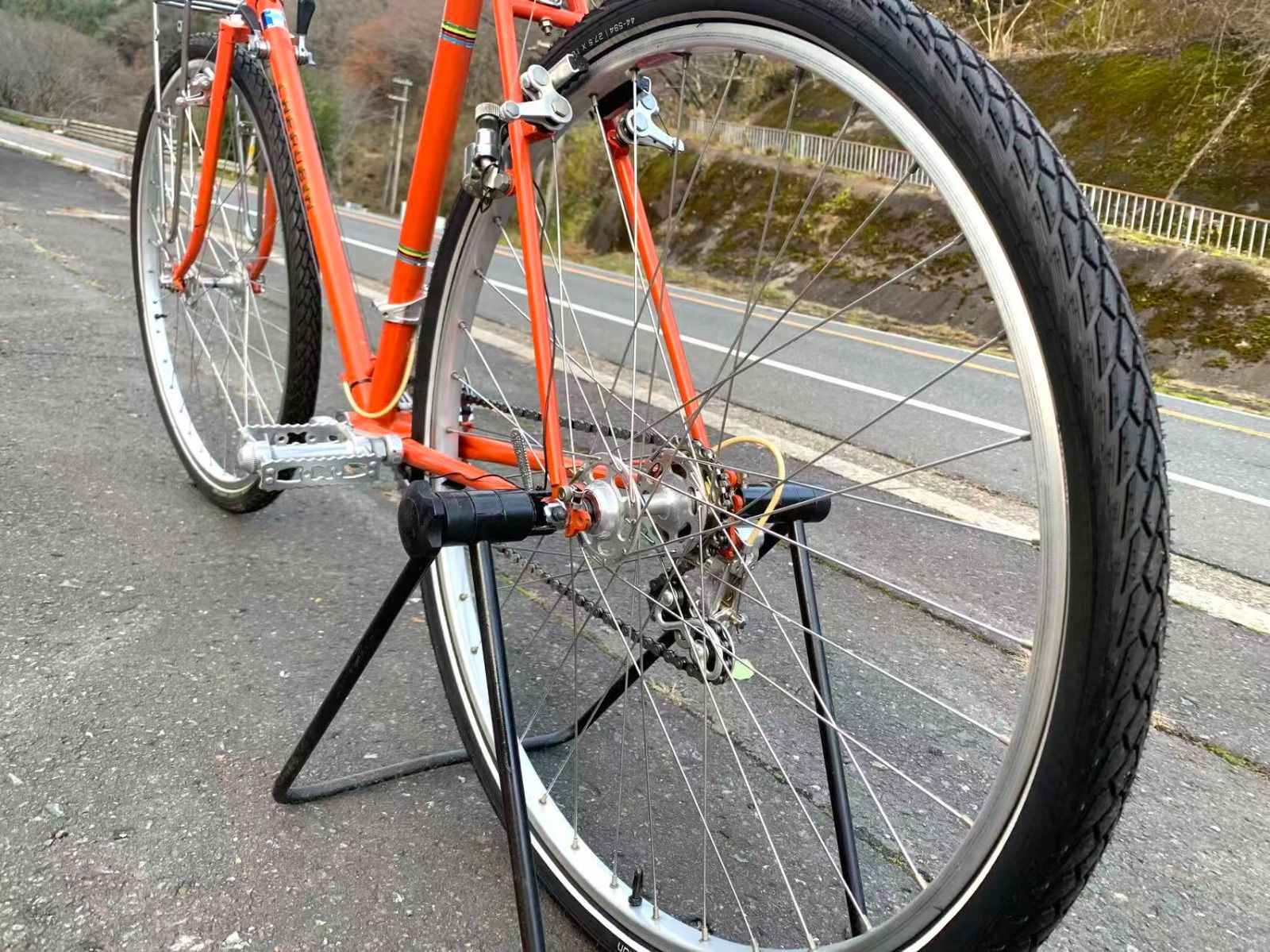 【即乘】送料無料CHERUBIM ロードバイク ビンテージ 15速27.5インチ 希少カラー】送料無料CHERUBIM クロモリ ロードバイク 日本ブランド