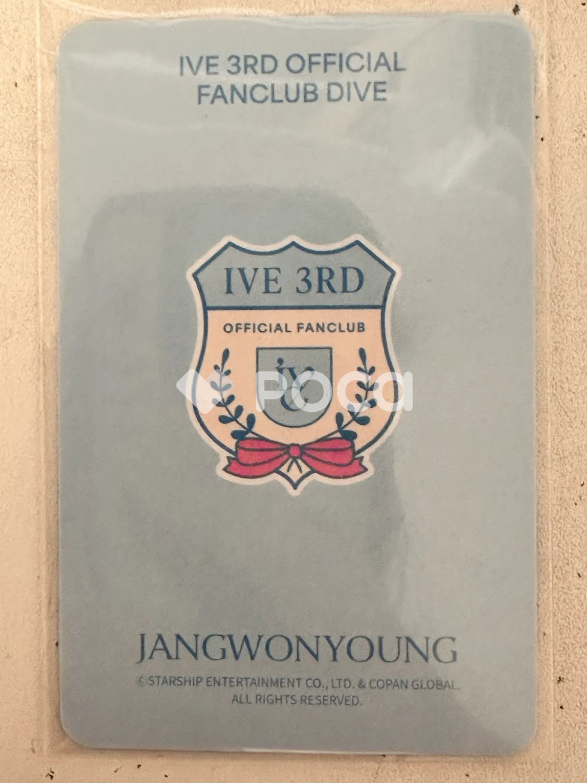 IVE ウォニョン IVE 3rd OFFICIAL FANCLUB DIVE [IVE SCOUT] FANCLUB