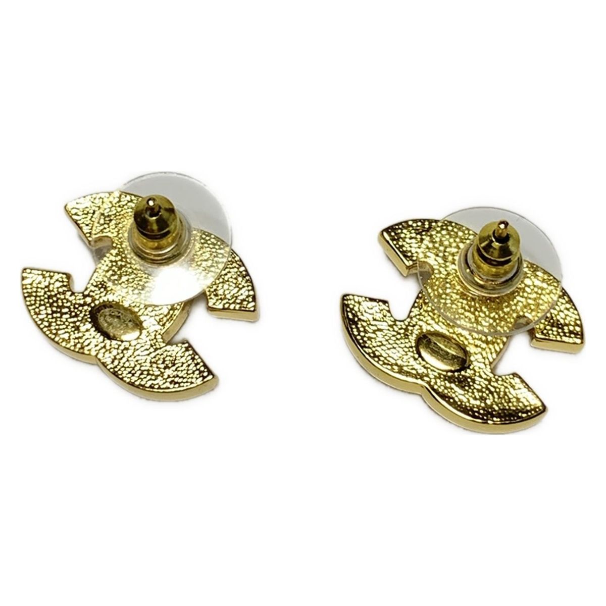 CHANEL(シャネル) ピアス ココマーク 白×ゴールド CHANEL ココマーク