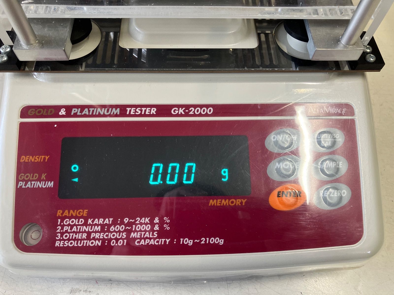 貴金属テスター 比重計 GK-2000 ALFA MIRAGE アルファミラージュ