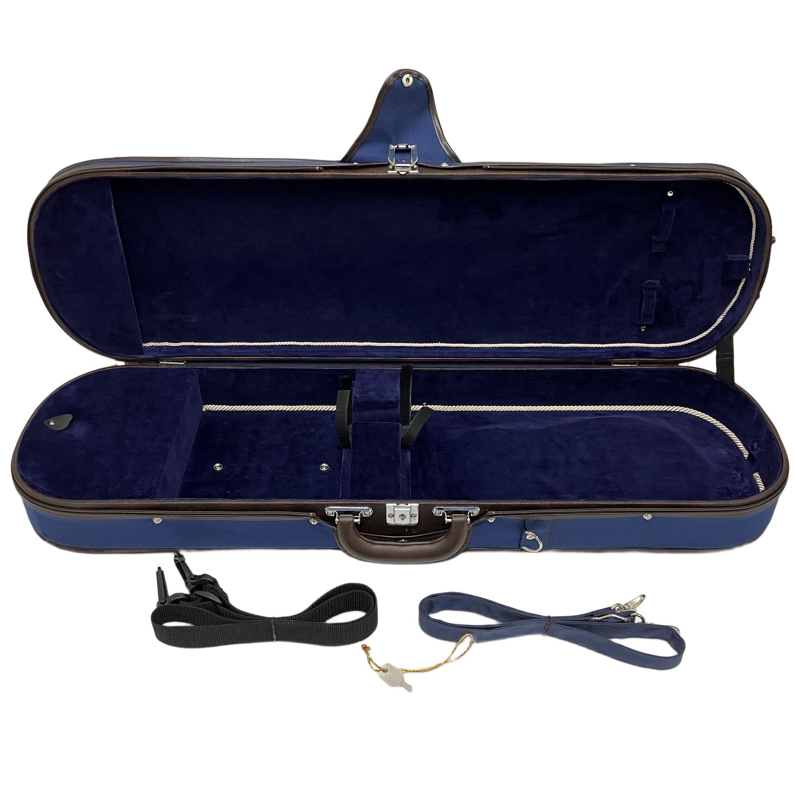 バイオリンケース ブルー 4/4サイズ相当 セミハードケース 弦楽器