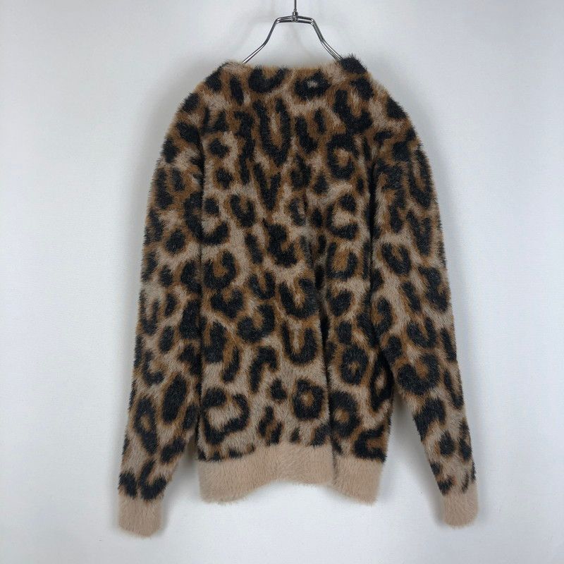 中古品】HUF ハフ LEOPARD CARDIGAN レオパード カーディガン トップス