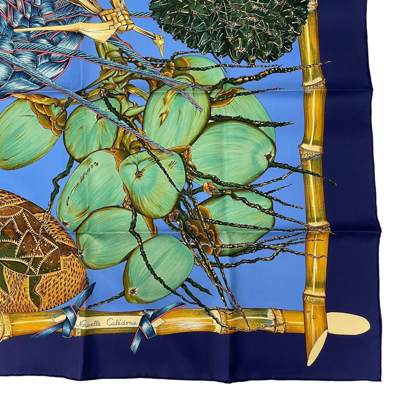 レア 新品同様 HERMES エルメス カレ90 Jardin Creole クレオルの楽園