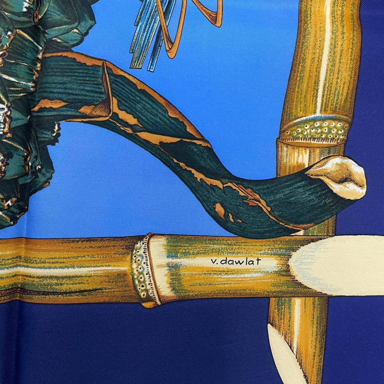 レア 新品同様 HERMES エルメス カレ90 Jardin Creole クレオルの楽園