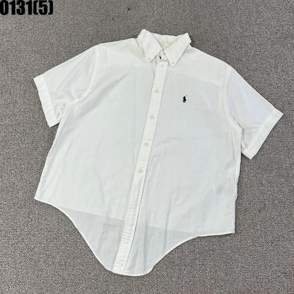 ポロラルフローレン 半袖シャツ 白 M 0131 - メルカリ