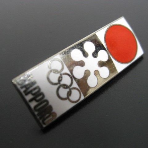 1540☆札幌オリンピック(1972年)□バッジ□タイピン□箱付□送料込み