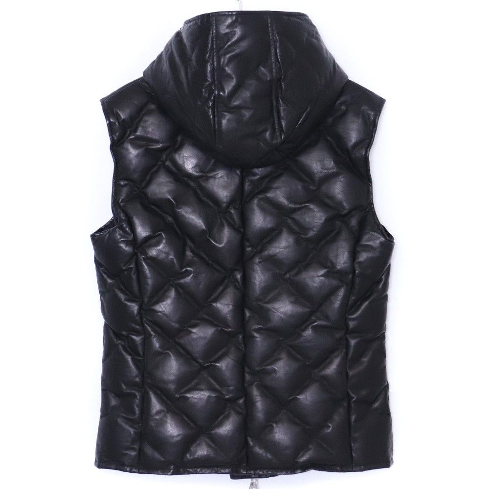 ISAMU KATAYAMA BACKLASH キルティングレザーダウンベスト XLサイズ