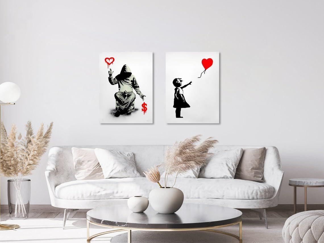 新品 バンクシー 風船と少女 愛とお金 アートポスター 絵画 ポスター