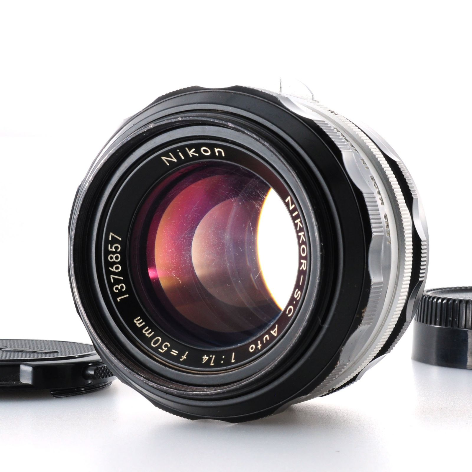 ニコン】Nikon NIKKOR-S.C Auto 50mm F1.4 標準単焦点レンズ 動作良好