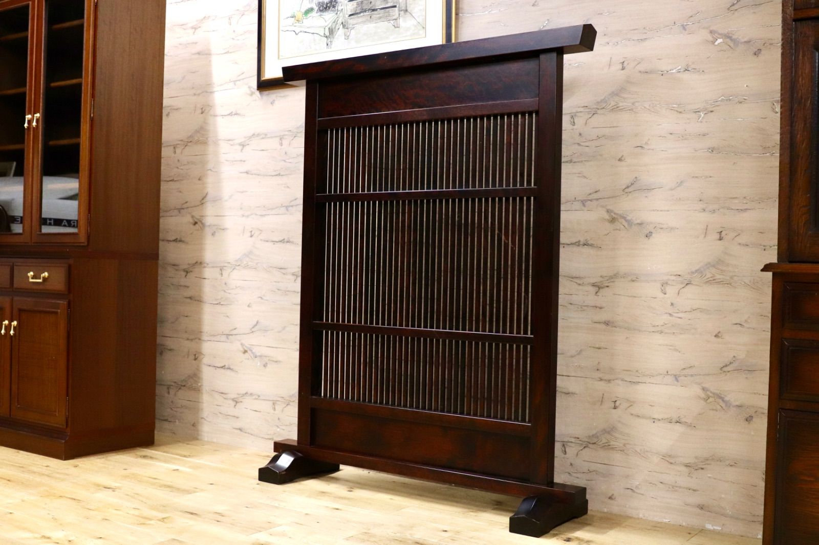 GMIS492○和製 アンティーク 衝立 パーテーション オブジェ レトロ 古