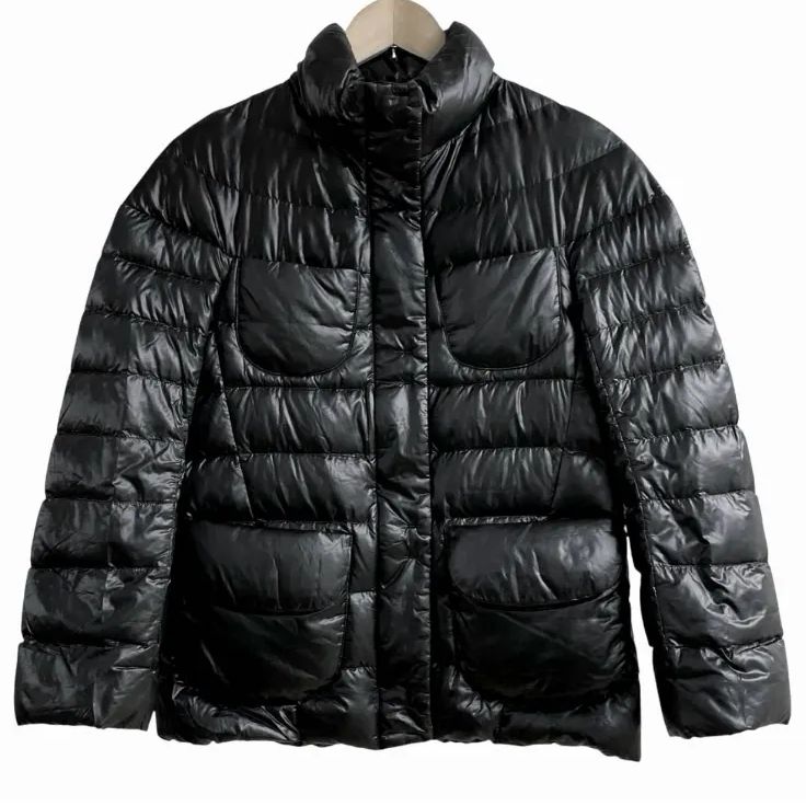 [新品]UNIQLO ＋J ジルサンダーコラボダウンジャケット ブラックL J UNIQLO ユニクロ JIL SANDER ジルサンダー コラボ ダウンジャケット