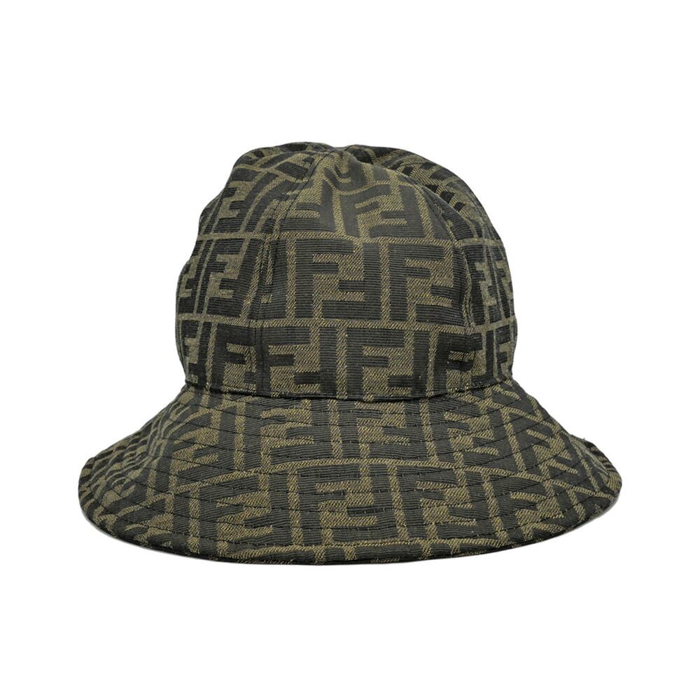 名東】フェンディ ハット ズッカ ブラウン ブラック 帽子 アパレル