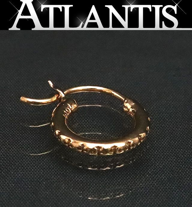 CHROME HEARTS 新宿店 クロムハーツ 22K SML TFL フープピアス メンズ